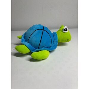 Fun Express Basketball Shell Blue and Green Turtle Plush Stuffed Animal 12"